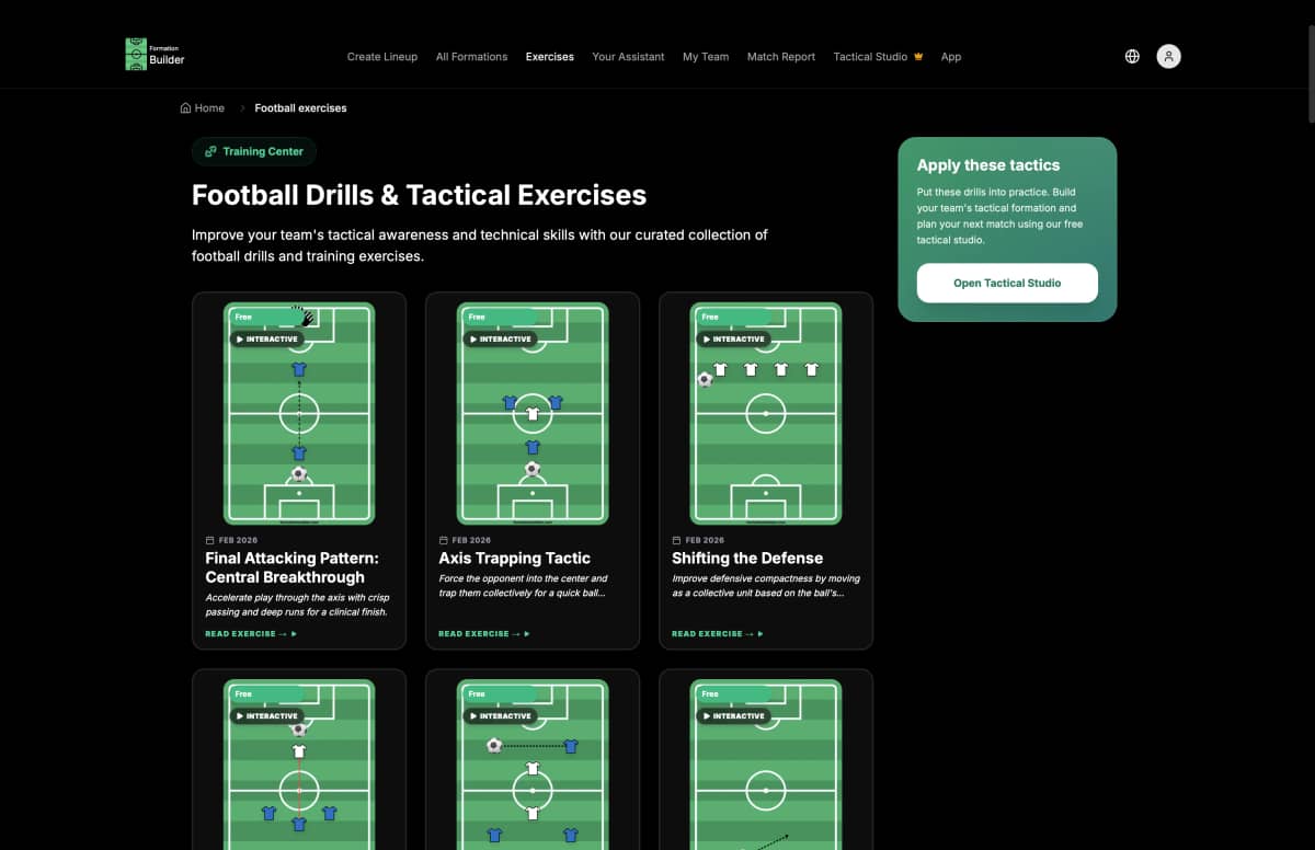 Football Training Drills & Exercises